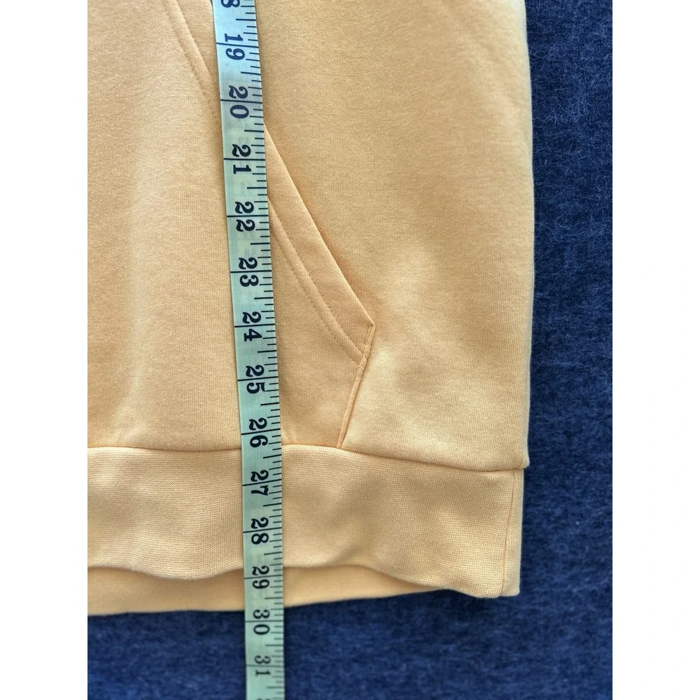 Adidas Men's Pullover Hoodie Sz M/L‎ Gold Yellow Sweatshirt Feel Cozy Fleece